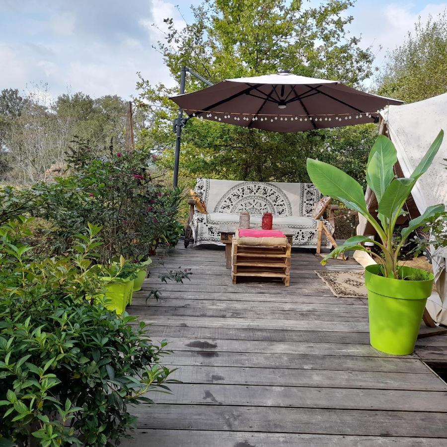 Tente Safari Lodge Dans Foret Luxuriante Vielle-Tursan Exterior foto