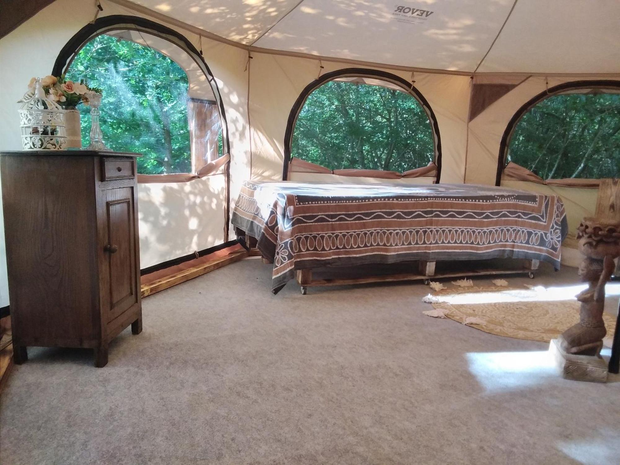 Tente Safari Lodge Dans Foret Luxuriante Vielle-Tursan Exterior foto